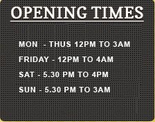 Opening Times